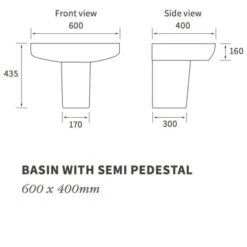Allier 600x400mm 1TH Basin & Semi Pedestal 9 Allier 600x400mm 1TH Basin & Semi Pedestal -Burlington Bath Shop RDBS1751 tech
