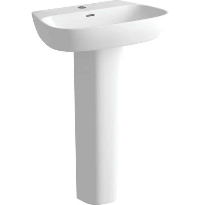 Allier 600x400mm 1TH Basin & Full Pedestal 3 Allier 600x400mm 1TH Basin & Full Pedestal