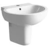 Muscovy 535x490mm 1TH Basin & Semi Pedestal -Burlington Bath Shop RDBS1757 cutout