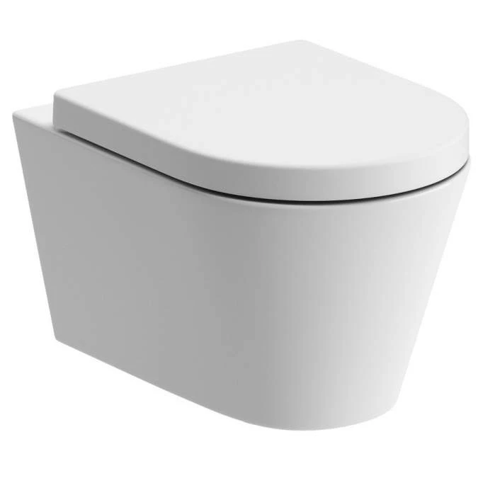 Campbell Rimless Wall Hung Toilet & Soft Closed Seat 3 Campbell Rimless Wall Hung Toilet & Soft Closed Seat