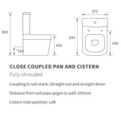Ankam 4 Piece Set, Rimless Comfort Height Toilet & Basin 11 Ankam 4 Piece Set, Rimless Comfort Height Toilet & Basin -Burlington Bath Shop RDBS1889 tech 1