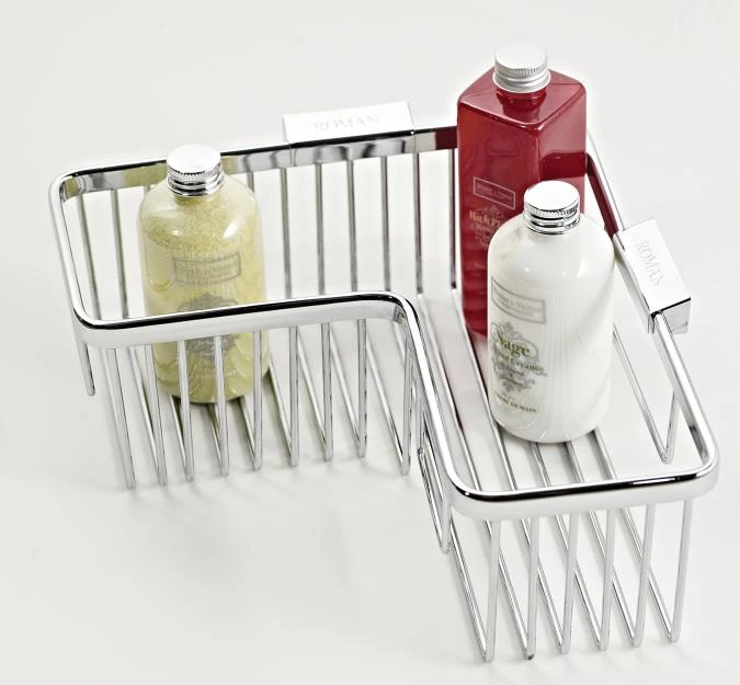 Roman L Shaped Corner Chrome Shower Basket - RSB04 4 Roman L Shaped Corner Chrome Shower Basket - RSB04 - Image 2
