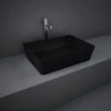 Feeling Rectangle Countertop Basin Matt Black - RAK Ceramics -Burlington Bath Shop Rec Black