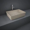 Feeling Rectangle Countertop Basin Matt Cappuccino - RAK Ceramics -Burlington Bath Shop Rec Cap