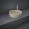 Feeling Round Countertop Basin Matt Cappuccino - RAK Ceramics -Burlington Bath Shop Round Cap