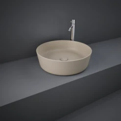 Feeling Round Countertop Basin Matt Cappuccino - RAK Ceramics