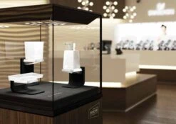 S8 Swarovski - Toilet Roll Holder With Flap - Chrome - Origins Living -Burlington Bath Shop S8 swarovski lifestyle2