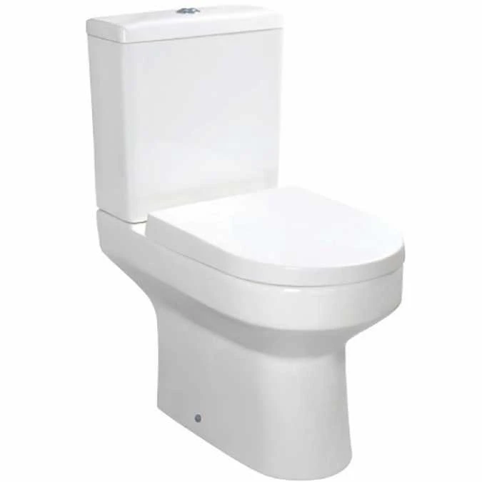 Space Semi-Rimless Short Projection Open Back Toilet Inc Soft Close Seat 3 Space Semi-Rimless Short Projection Open Back Toilet Inc Soft Close Seat