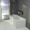 Beaufort Shannon 1700 X 850 P Shaped Shower Bath - Left Hand -Burlington Bath Shop Shannon P LH 1