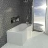 Beaufort Shannon 1700 X 850 P Shaped Shower Bath - Right Hand