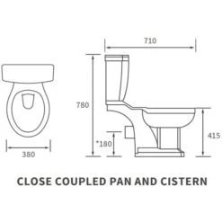 Shetland 4 Piece Toilet & 1TH Basin Set 12 Shetland 4 Piece Toilet & 1TH Basin Set -Burlington Bath Shop Shetland CCWC Standard Seat LD