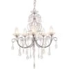 Shetland 5 Arm Chandelier Ceiling Light - Chrome -Burlington Bath Shop Shetland Chandelier CO