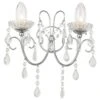 Shetland 2 Arm Chandelier Wall Light - Chrome -Burlington Bath Shop Shetland Wall Chandelier CO