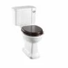 Burlington Regal Close Coupled WC & Slimline Chrome Push Button Cistern P12 C4 2 Burlington Regal Close Coupled WC & Slimline Chrome Push Button Cistern P12 C4 -Burlington Bath Shop Slimline Close Coupled WC P52BC4 T 5
