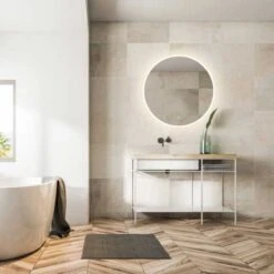 HIB Sphere LED Bathroom Mirror 800mm