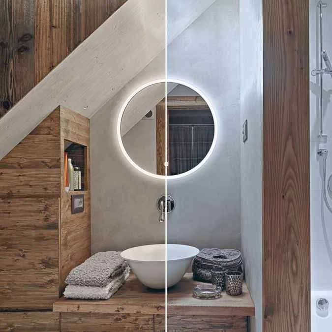 HIB Sphere LED Bathroom Mirror 800mm 5 HIB Sphere LED Bathroom Mirror 800mm - Image 3