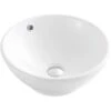Synergy Cirque 380mm White Countertop Basin -Burlington Bath Shop Synergy Cirque Countertop Basin