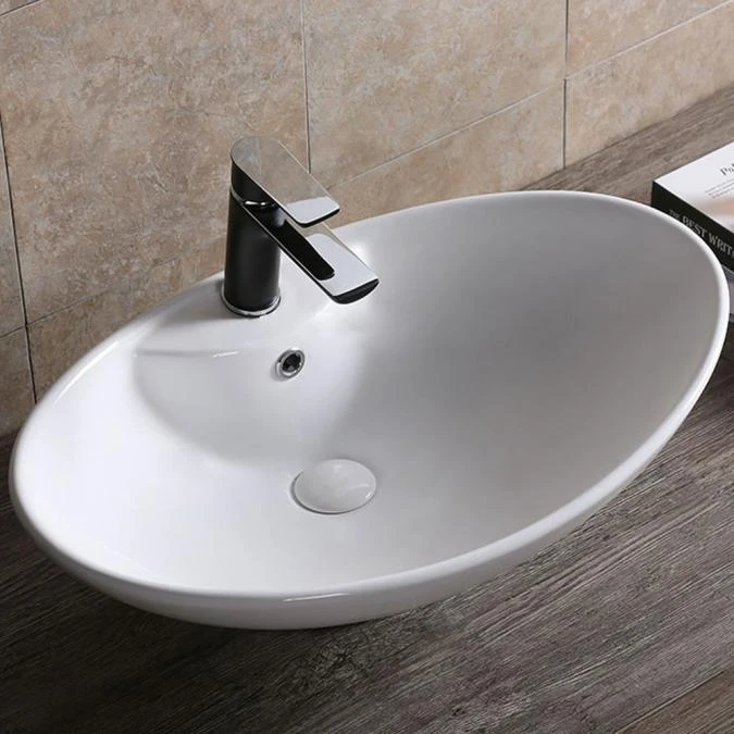 Synergy Cupy 650mm White Countertop Basin 4 Synergy Cupy 650mm White Countertop Basin - Image 2