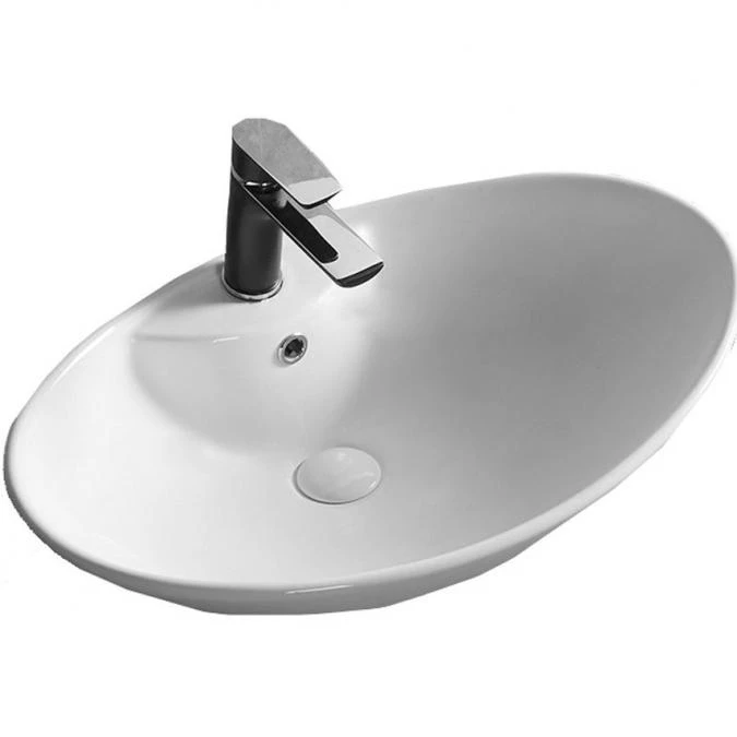 Synergy Cupy 650mm White Countertop Basin 3 Synergy Cupy 650mm White Countertop Basin