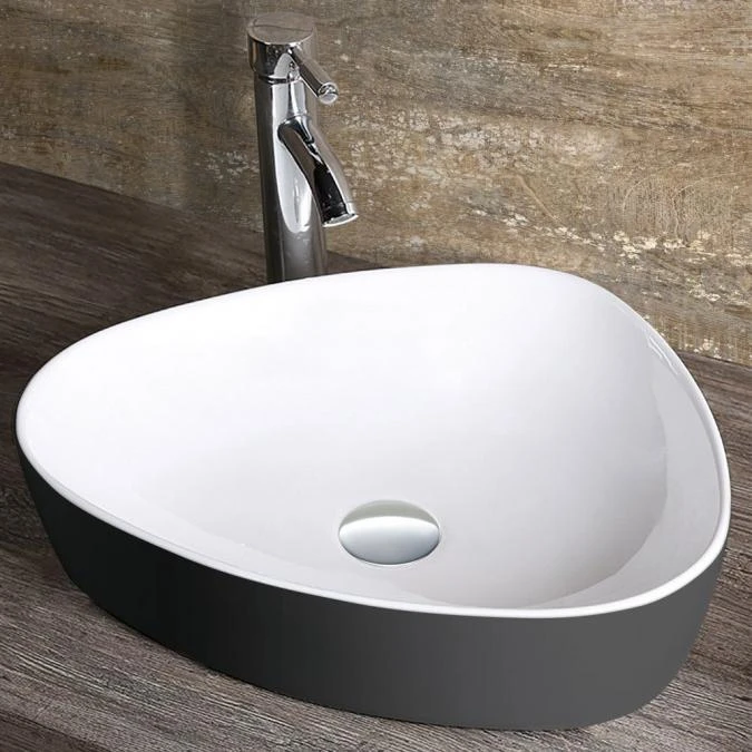 Synergy Libi 585mm Black & White Countertop Basin 4 Synergy Libi 585mm Black & White Countertop Basin - Image 2