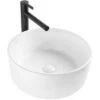 Synergy Sella 460mm White Countertop Basin 1 Synergy Sella 460mm White Countertop Basin -Burlington Bath Shop Synergy Sella White Countertop Basin 460mm