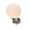 Burlington Edwardian Single Globe LED Traditional Bathroom Wall Light - T50 -Burlington Bath Shop T50 1