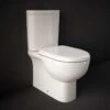 RAK Tonique Flush To Wall WC With Soft Close Seat -Burlington Bath Shop TONCCBTWPAN