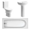 Termond Bathroom Suite, Basin, Toilet & 1700mm Bath 2 Termond Bathroom Suite, Basin, Toilet & 1700mm Bath -Burlington Bath Shop Termond suite se