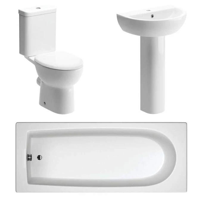 Termond Bathroom Suite, Basin, Toilet & 1700mm Bath 3 Termond Bathroom Suite, Basin, Toilet & 1700mm Bath