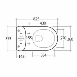 RAK Tonique Flush To Wall WC With Soft Close Seat -Burlington Bath Shop Tonique cc btw tech 2