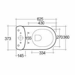 RAK Tonique Close Coupled WC With Soft Close Seat -Burlington Bath Shop Tonique cc tech 1