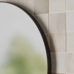 HiB Trim Round 60 Brushed Brass Bathroom Mirror 11 HiB Trim Round 60 Brushed Brass Bathroom Mirror -Burlington Bath Shop Trim Curve 40 Lifestyle 5 3