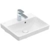 Villeroy & Boch Avento Hand Wash Basin, 450mm, White Alpin, With Overflow -Burlington Bath Shop VB AVENTO BASIN 450