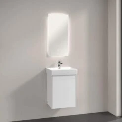 Villeroy & Boch More To See Lite Rectangle LED Bathroom Mirror 370 X 750mm 12 Villeroy & Boch More To See Lite Rectangle LED Bathroom Mirror 370 X 750mm -Burlington Bath Shop VB MORE TO SEE 370x750 RECTANGLE 5