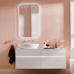 Villeroy & Boch More To See Lite Curved LED Bathroom Mirror 600 X 1000mm 9 Villeroy & Boch More To See Lite Curved LED Bathroom Mirror 600 X 1000mm -Burlington Bath Shop VB MORE TO SEE LITE 600x1000 CURVED 3