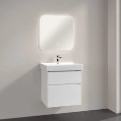 Villeroy & Boch More To See Lite Curved LED Bathroom Mirror 600 X 600mm -Burlington Bath Shop VB MORE TO SEE LITE 600x600 CURVED 5