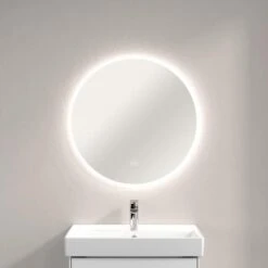 Villeroy & Boch More To See Lite Round LED Bathroom Mirror 650mm -Burlington Bath Shop VB MORE TO SEE LITE 650 ROUND 3