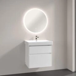 Villeroy & Boch More To See Lite Round LED Bathroom Mirror 650mm -Burlington Bath Shop VB MORE TO SEE LITE 650 ROUND 5