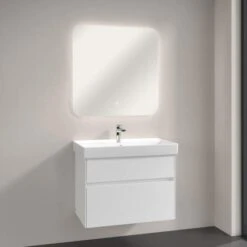 Villeroy & Boch More To See Lite Curved LED Bathroom Mirror 800 X 800mm -Burlington Bath Shop VB MORE TO SEE LITE 800x800 CURVED 5