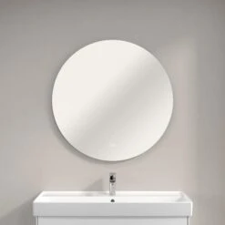 Villeroy & Boch More To See Lite Round LED Bathroom Mirror 850mm -Burlington Bath Shop VB MORE TO SEE LITE 850 ROUND 4