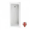 Abacus Square 1700 X 750mm Reinforced Single Ended Bath -Burlington Bath Shop VEBA 05 1005 IMAGE rubberduck