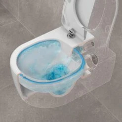 Villeroy & Boch O.novo Washdown Rimless Wall Mounted Toilet -Burlington Bath Shop VUB21918s DirectFlush v08 1