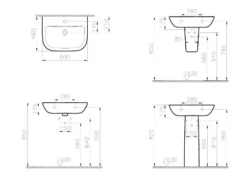 VitrA S20 4 Piece Toilet & Basin Set -Burlington Bath Shop Vitra S20 60cm Washbasin Specification