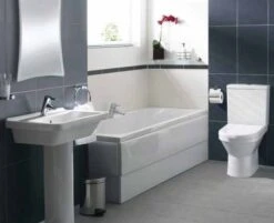 VitrA S50 Square 4 Piece Toilet & Basin Set -Burlington Bath Shop Vitra S50 4 Piece Bathroom Suite with Square Washbasin
