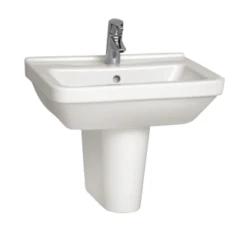 VitrA S50 Square 4 Piece Toilet & Basin Set -Burlington Bath Shop Vitra S50 Square Washbasin and Semi Pedestal