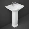 Washington Wash Basin 560mm RAK Ceramics -Burlington Bath Shop WAS56BS1 WASPEDS