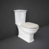 Washington Close Coupled Open Back Push Button Flush WC With Soft Close Seat Greige - RAK Ceramics 1 Washington Close Coupled Open Back Push Button Flush WC With Soft Close Seat Greige - RAK Ceramics -Burlington Bath Shop WASPAK505