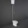 Washington High Level Cistern And WC With Soft Close Seat Greige - RAK Ceramics -Burlington Bath Shop WASPAKHL505