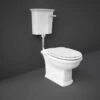 Washington Low Level Cistern And WC With Soft Close Seat White - RAK Ceramics -Burlington Bath Shop WASPAKLL500 1