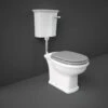 Washington Low Level Cistern And WC With Soft Close Seat Grey - RAK Ceramics -Burlington Bath Shop WASPAKLL503 1